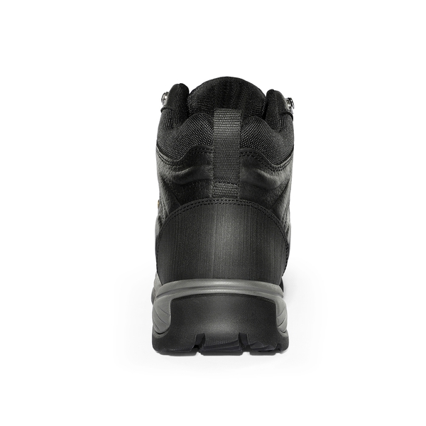Men's Waterproof Leather Hiking Boots - BLACK LITCHI - 4